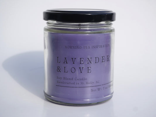 Lavender and Love Scented Candle (7 oz)